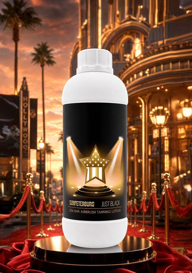 Лосьон премиум для моментального загара SUNPETERBURG JUST BLACK 20% super speed tan